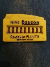 RONSON Fire Bronze Standard Lighter 9 Flints  for sale  Shipping to South Africa