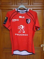 MAILLOT RUGBY porté MATCH STADE TOULOUSAIN CHAMPIONS CUP N°10 DOUSSAIN d'occasion  Balma