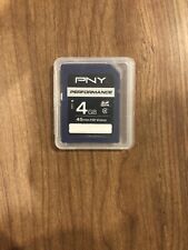 PNY Performance 4 GB SDHC card Class 4 (45 min HD Video) with case for sale  Shipping to South Africa