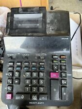 Calculadora de impresión de escritorio de alta resistencia Casio DR-210R 12 dígitos negra - probada segunda mano  Embacar hacia Argentina