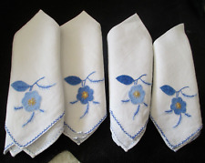 embroidered napkins vintage 4 for sale  Saint Paul