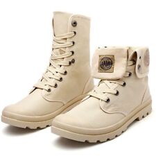 Botas militares masculinas moda ao ar livre lona sapatos de cano alto botas de tornozelo botas pretas comprar usado  Enviando para Brazil