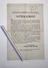 1869 manifesto editto usato  Firenze