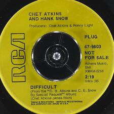 CHET ATKINS HANK NIEVE difícil/ruedas RCA VICTOR 47-9803 EX-45 rpm 7" 1969 segunda mano  Embacar hacia Argentina