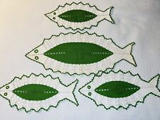 Vtg fish doily for sale  Springfield