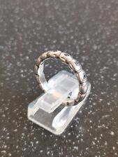 Anillo Pandora 925 Ale plata esterlina negro brillante luces talla N, usado segunda mano  Embacar hacia Argentina