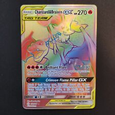 Charizard & Braixen GX 251/236 Pokémon Juego de Cartas Coleccionables Eclipse Cósmico Arco Iris Raro Casi Nuevo, usado segunda mano  Embacar hacia Argentina