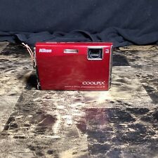 Cámara digital compacta roja con zoom óptico rojo Nikon Coolpix S60 10,0 megapíxeles 5x segunda mano  Embacar hacia Argentina