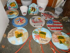 Patriotic & Beach Stepping Stone, Flower pots for Garden. Buyers Choice. for sale  Shipping to South Africa