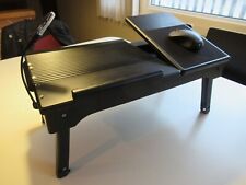 Used, FOLDING  ADJUSTABLE  LAPTOP COMPUTER NOTEBOOK TABLE BED DESK WITH LIGHT for sale  Shipping to South Africa