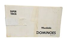Vintage Puremco Marblelike Dominoes Super Thick Green USA Jumbo Size 816 Inserts for sale  Shipping to South Africa
