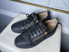 Zapatillas para hombre Giuseppe Zanotti Frankie con cremallera negras - talla 44 / ee. uu. 11 segunda mano  Embacar hacia Mexico