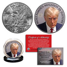 DONALD TRUMP 45th President MUGSHOT Photo Official Legal Tender IKE $1 U.S. Coin for sale  Shipping to South Africa
