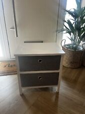 White wood bedside for sale  WIGAN
