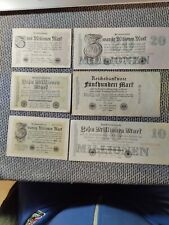 6 billetes Alemania marco de inflación desde 1922 segunda mano  Embacar hacia Argentina