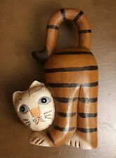 carved toys wooden cat for sale  Chicago
