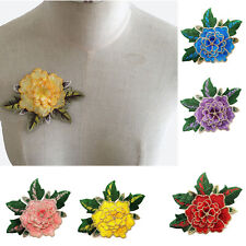 Embroidered flower motifs for sale  LEICESTER