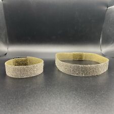 Usado, Conjunto de gargantilha e pulseira de strass comprar usado  Enviando para Brazil