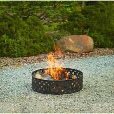 Used, Hampton Bay Steel Fire Ring Pit Firepit w Lattice Pattern Patio Black 30 Inch for sale  Los Angeles