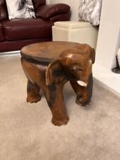 Carved wooden elephant for sale  CASTLEFORD