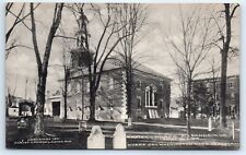 Cartão postal VA Alexandria Christ Church vintage vista em preto e branco G4 comprar usado  Enviando para Brazil