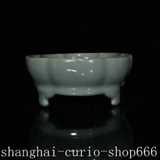 Usado, Bandeja para prato de lavar louça 8,2"Curio Old Song Dynasty ru forno porcelana flor caneta comprar usado  Enviando para Brazil