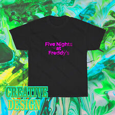Camiseta nova em folha logotipo videogame Five Nights at Freddy's engraçada tamanho P a 5XL comprar usado  Enviando para Brazil