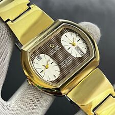 Vintage Orfina Golden Flame Twin Special Dual Time Auto 42 Jewels Swiss Watch for sale  Shipping to South Africa