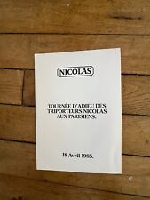 Vins nicolas 1985 d'occasion  Paris XIII