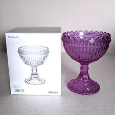 NEW Marimekko Iittala Mariskooli Maribowl Amethyst Ametisti Purple Glass Bowl, käytetty myynnissä  Suomi
