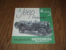 Catalogue hotchkiss jeep. d'occasion  Briey