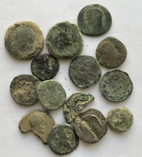 IBERMONEDA| 14 monedas antiguas varios personajes y cecas, mala calidad, usado segunda mano  Embacar hacia Argentina