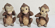 Wise monkey figurines for sale  Roxboro