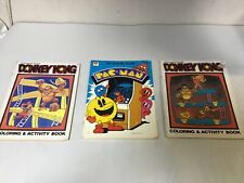 2x DONKEY KONG, 1x Pac Man LIVROS DE ATIVIDADES COLORIDAS Vintage 1982 NINTENDO MARIO!!! comprar usado  Enviando para Brazil