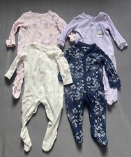 Newborn Baby Girl Clothes Bundle 3-6 Months Outfits Sets Warm Bodysuit 4 Pieces, used for sale  Shipping to South Africa