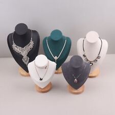 Velvet Mannequin Bust Necklace Jewelry Display Pendant Organizer Stand Holder for sale  Shipping to South Africa