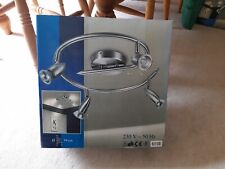 4 Way Swivel Ceiling Light Fitting Spiral Chrome Satin Spotlight Lamp 50W 1 of 2 for sale  Shipping to South Africa