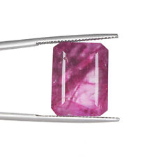 Natural Pink Beryl Bixbite 12.50 Ct. Faceted Emerald Cut Loose Gemstone DG-701 for sale  Shipping to South Africa