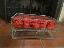 Caixa de acrílico Venus Et Fleur Le Clair Quinze com 15 rosas vermelhas comprar usado  Enviando para Brazil