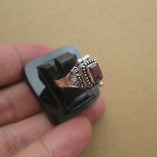 Usado, Anel veneno granada vermelha, anel feito à mão de prata esterlina 925, anel de aniversário, comprar usado  Enviando para Brazil