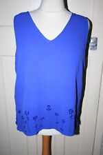 Size indigo sleeveless for sale  LEICESTER
