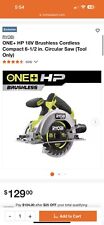 RYOBI ONE+ HP 18V Compact Brushless 6-1/2" Circular Saw (Tool Only) PSBCS01B for sale  Shipping to South Africa