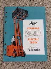 Usado, Camión eléctrico automático Skylift década de 1960, elevador de horquillas, folleto de ventas segunda mano  Embacar hacia Argentina