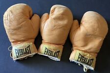 Used, Vintage Golden Everlast Jack Dempsey Boxing Gloves 3 AAU 10 Oz Yellow 5409 for sale  Shipping to South Africa