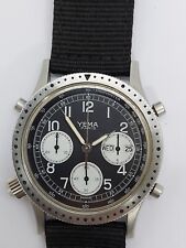 Vintage 1980 Yema Paris cronógrafo mergulhador quartzo grande coroa relógio masculino. comprar usado  Enviando para Brazil