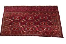 3X5 alfombra colgante de pared antigua excepcional turcomana roja 1910 boho segunda mano  Embacar hacia Argentina