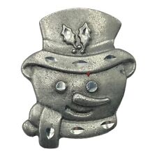 snowman pewter frosty brooch for sale  Canby