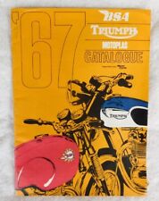 1967 CATÁLOGO DE BROCHURA DE MOTOCICLETA TRIUMPH BONNEVILLE TR6 A65 DAYTONA VICTOR A50 comprar usado  Enviando para Brazil