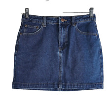 Usado, Minifalda de mezclilla para mujer Forever 21, talla mediana, bolsillos de jean azul segunda mano  Embacar hacia Argentina