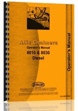 Operators manual allis for sale  Shipping to Canada